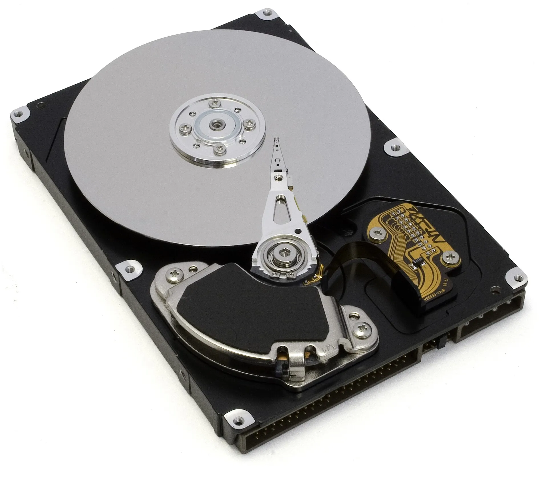 Mechanický disk zvnútra